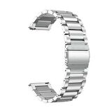 Huawei Watch Ultimate - Watch Buds  22mm Uyumlu Ironweft Döküm Çelik Metal Kordon 